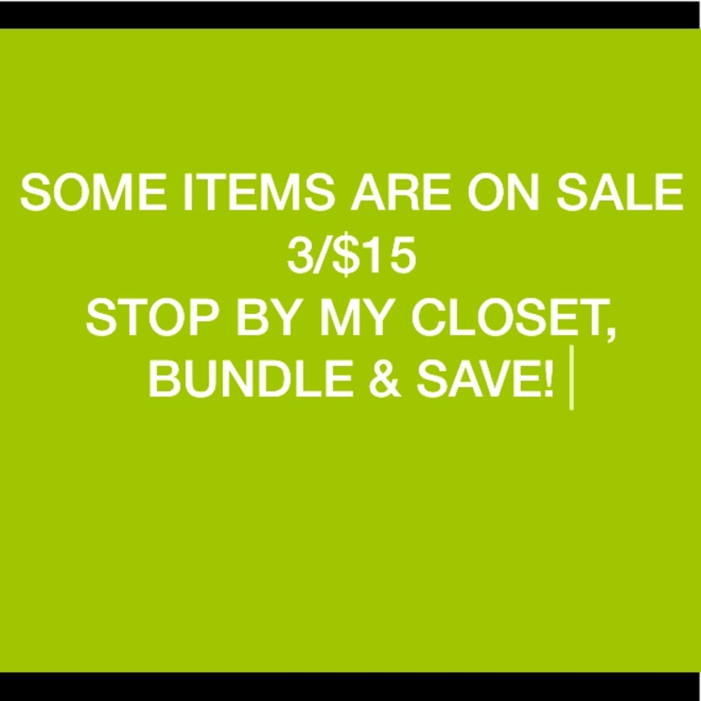 3 Items for $15! Bundle up for discount